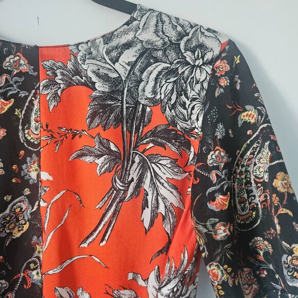 Zara asymmetrical silky tie-waist top - Picture 2 of 4